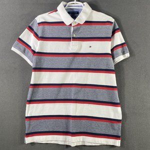 Tommy Hilfiger Multicolor Regular L Men Polo Golf Rugby Short Sleeve Slim Cotton